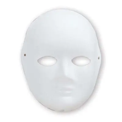 Puti Karton Maske Büyük Surat