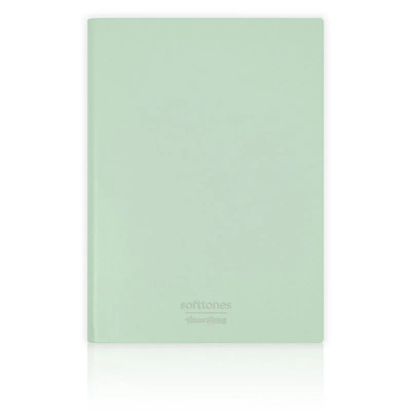 Vj 124-1001 Softtons Esnek Kapak Defter A6 80 Gr. Krem 96 Yp. Çizgili Yeşil