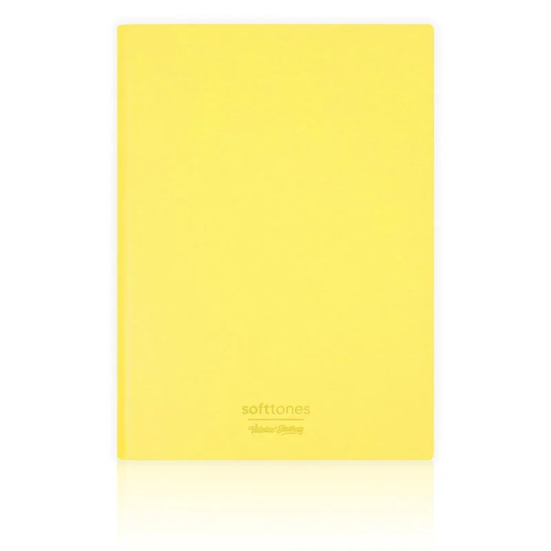 Vj 124-1005 Softtons Esnek Kapak Defter A6 80 Gr. Krem 96 Yp. Çizgili Sarı