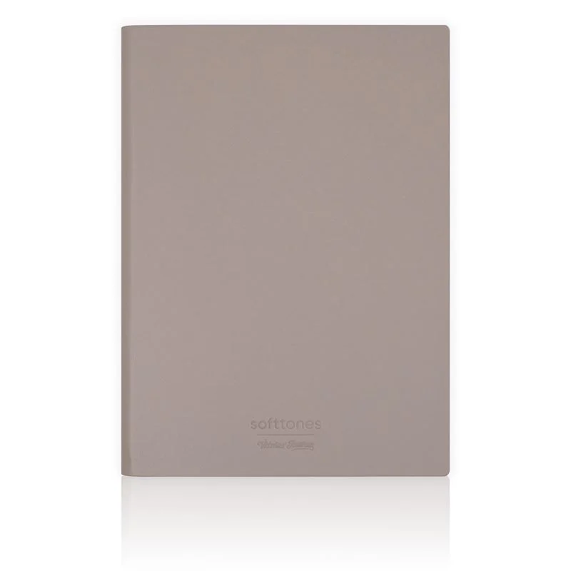 Vj 124-1006 Softtons Esnek Kapak Defter A6 80 Gr. Krem 96 Yp. Çizgili Kahverengi