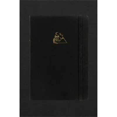 Vj 124-1639 Bujo Kraft Defter Keten 96 Yaprak 150 Gr. Kraft Kağıt Cepli Lastikli Çizgili Siyah