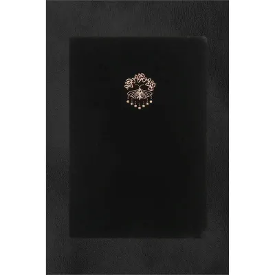 Vj 124-1640 Bujo Defter Süet 96 Yaprak 160 Gr. Beyaz Kağıt Cepli Çizgili Siyah