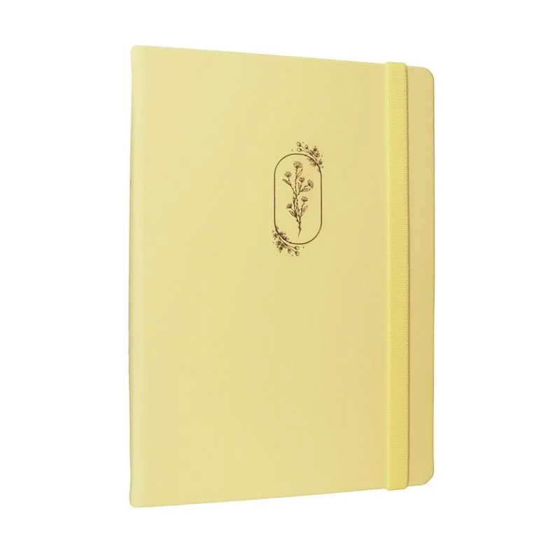 Vj 124-1655 Bujo Defter Vegan Deri 96 Yaprak 160 Gr. Beyaz Kağıt Cepli Lastikli