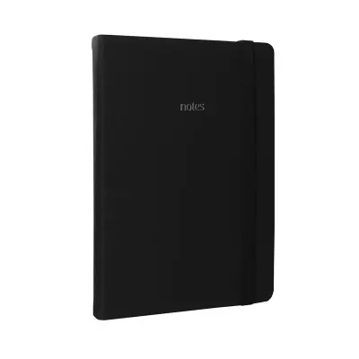 Vj 124-1657 Bujo Defter Vegan Deri 96 Yaprak 160 Gr. Beyaz Kağıt Cepli Lastikli