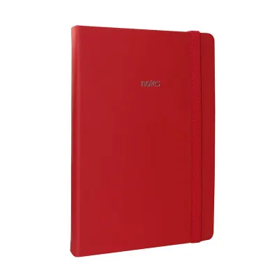 Vj 124-1659 Bujo Defter Vegan Deri 96 Yaprak 160 Gr. Beyaz Kağıt Cepli Lastikli