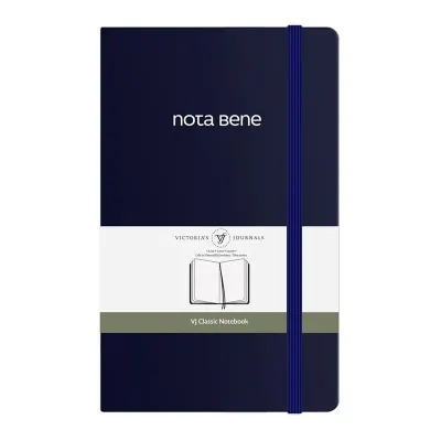 Vj 123-9220 Classıc Sert Kapak 13X21 70 Gr 400 Yp Çizgili Lacivert Defter
