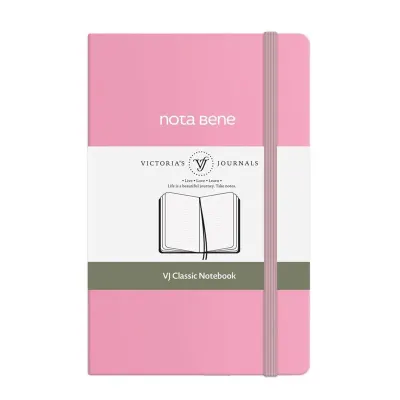 Vj 123-9239 Classıc Sert Kapak 9X14 70 Gr 400 Yp Çizgili Pembe Defter