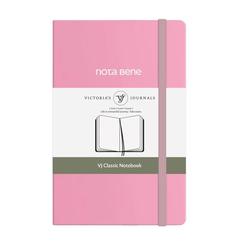 Vj 123-9239 Classıc Sert Kapak 9X14 70 Gr 400 Yp Çizgili Pembe Defter
