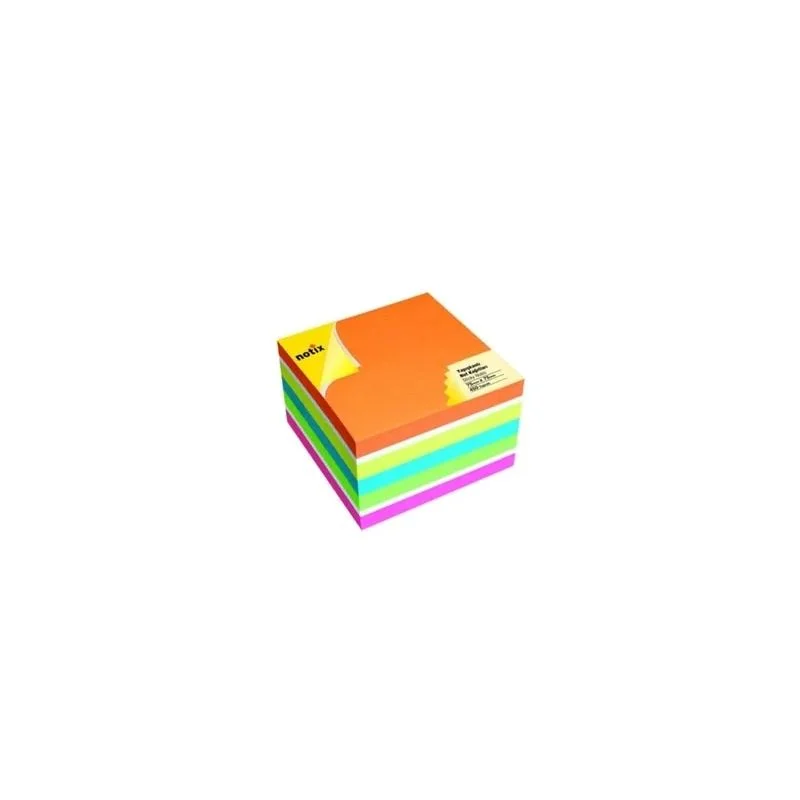 Notix 75X75 Neon 6 Renk Yapışkanlı Postit Not Kağıdı 450 Yp 6Rk-N-7575