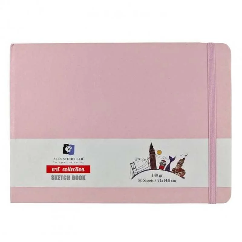Alex Schoeller 21X14,8 80 Yp 140 Gr Pembe Sketch Blok Defter Alx-9550