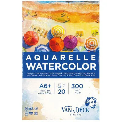 Vandyck Suluboya Blok 11X17 300 Gr. 20 Yp Vd10009