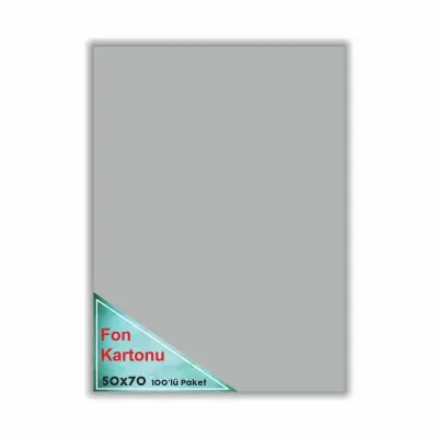 Çınar Fon Kartonu Gri 48X68 100'Lü