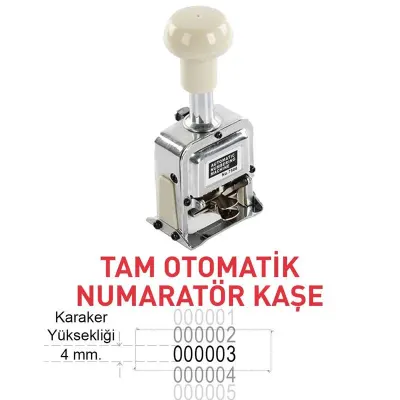 Sarff Ns06 Krom Otomatik Numaratör 6 Hane 15314406