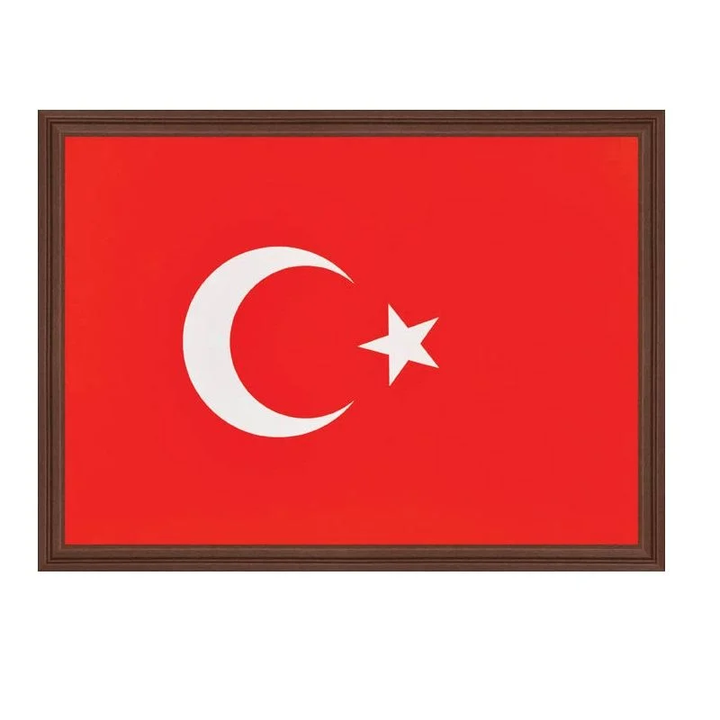 Panda 35X50 Türk Bayrağı Mdf Çerçeve Pan407
