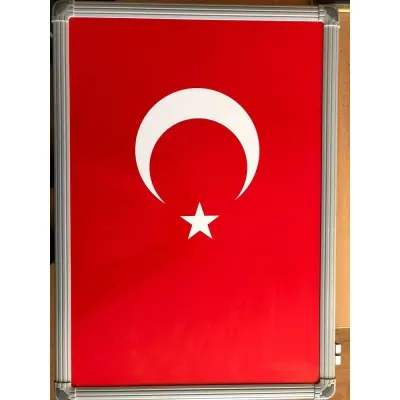 Panda 21X30 Türk Bayrağı Metal Çerçeve Pan-414