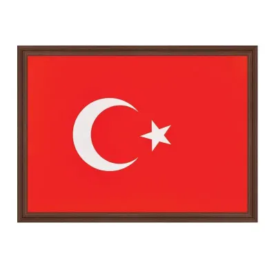 Panda 25X35 Türk Bayrağı Mdf Çerçeve Pan-423