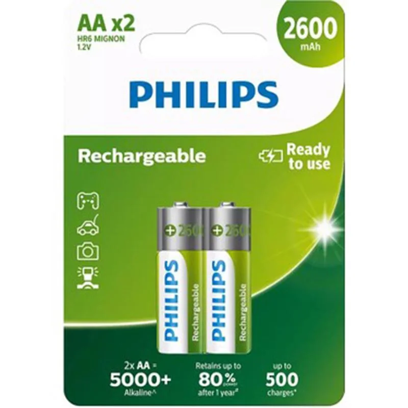 Phılps R6B2A260/10  Şarjlı Kalem Pil 2 Li 2600 Mah