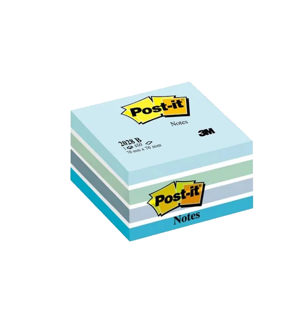 Post-it Yapışkanlı Not Kağıdı Küp 450 YP 76x76 Mavi 2028-B