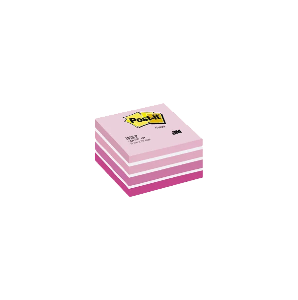 Post-it Yapışkanlı Not Kağıdı Küp 450 YP 76x76 Pembe Tonları 2028-P