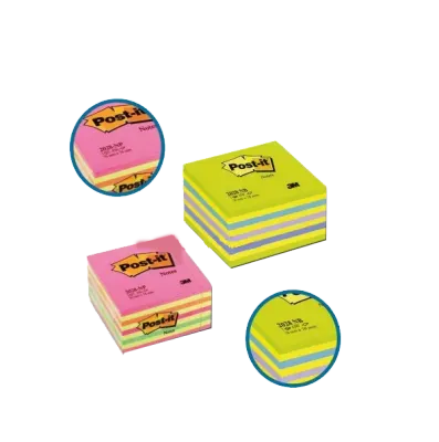Post-it Yapışkanlı Not Kağıdı Küp Gökkuşağı 450 YP 76x76 Yeşil Tonları 2028-NB
