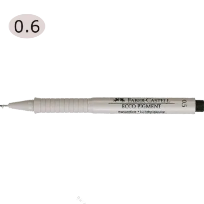 Faber-Castell Çizim Kalemi Ecco Pigment 0.6 MM Siyah 16 66 99