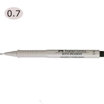 Faber-Castell Çizim Kalemi Ecco Pigment 0.7 MM Siyah 16 67 99