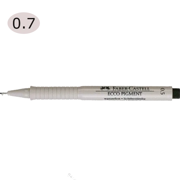 Faber-Castell Çizim Kalemi Ecco Pigment 0.7 MM Siyah 16 67 99