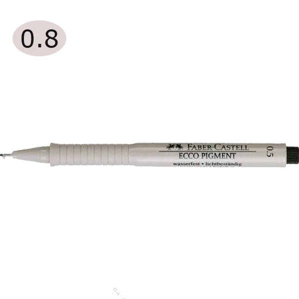 Faber-Castell Çizim Kalemi Ecco Pigment 0.8 MM Siyah 16 68 99