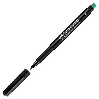 Faber-Castell Asetat Kalemi Permanent S Seri Siyah 15 23 99