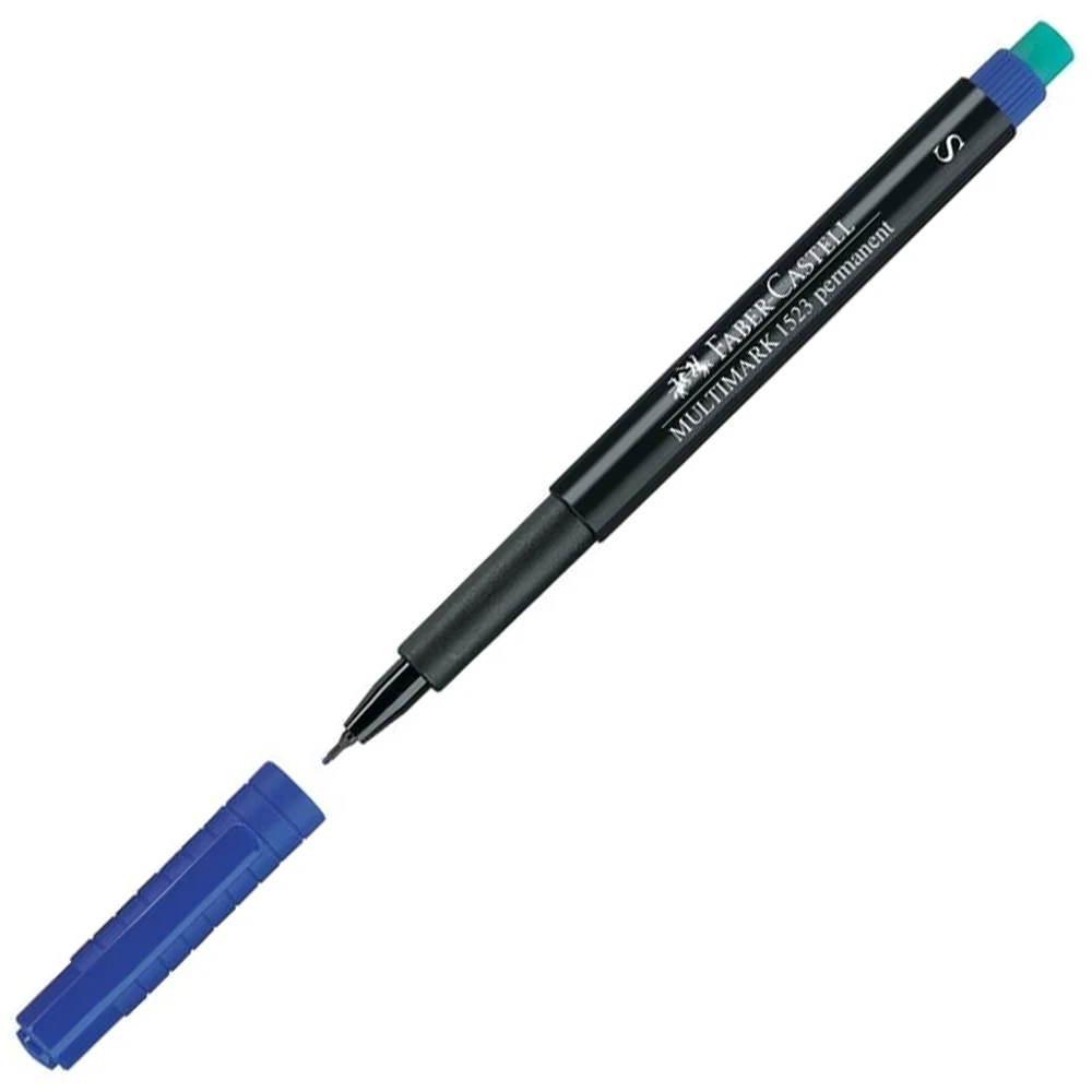 Faber-Castell Asetat Kalemi Permanent S Seri Mavi 15 23 51