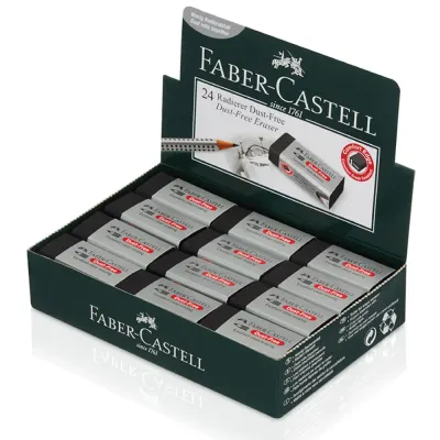 Faber-Castell Silgi Dust-Free Siyah Pvc-Free 24 Lü