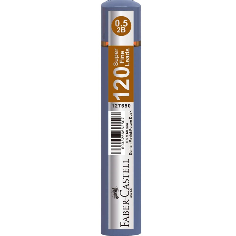 Faber-Castell Min Grip Soft T, Tit Duman Mavisi 0.5 MM 5030 127650 120 li