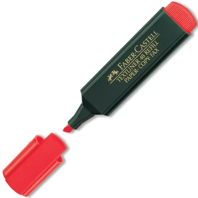Faber-Castell Fosforlu Kalem Kırmızı 15 48 21