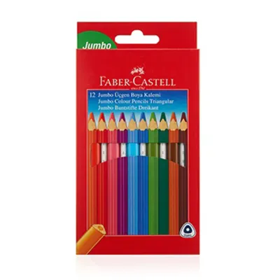 Faber-Castell Boya Kalemi 12 R. Jumbo T.b. Üçgen 5171116615000