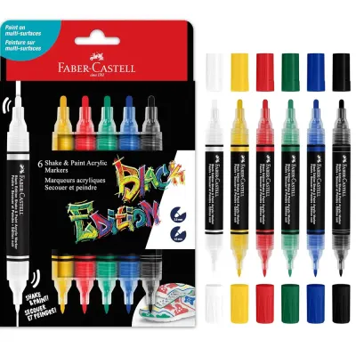 Faber-Castell Be Shake&paint Markör 6 Lı Klasik