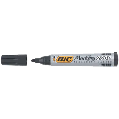 Bic Markör Permanent 1.7 MM Yuvarlak Uçlu Siyah 2000 09
