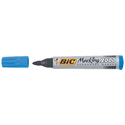 Bic Markör Permanent 1.7 MM Yuvarlak Uçlu Mavi 2000 06