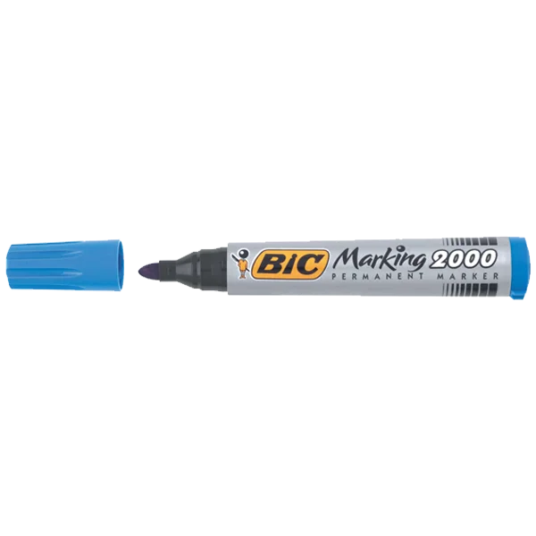 Bic Markör Permanent 1.7 MM Yuvarlak Uçlu Mavi 2000 06