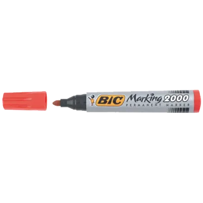 Bic Markör Permanent 1.7 MM Yuvarlak Uçlu Kırmızı 2000 03