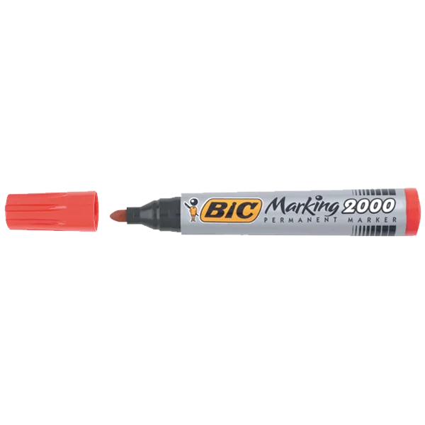 Bic Markör Permanent 1.7 MM Yuvarlak Uçlu Kırmızı 2000 03