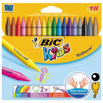 Bic Pastel Boya Plastidecor Silinebilir 18 Renk 829771