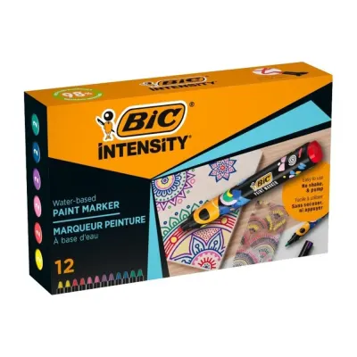 BIC INTENSITY PAINT MARKER 12Lİ KARIŞIK