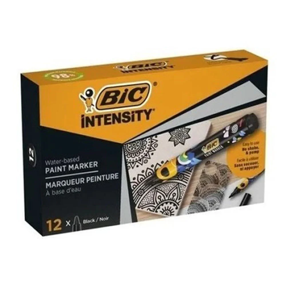 BIC INTENSITY PAINT MARKER 12Lİ SİYAH