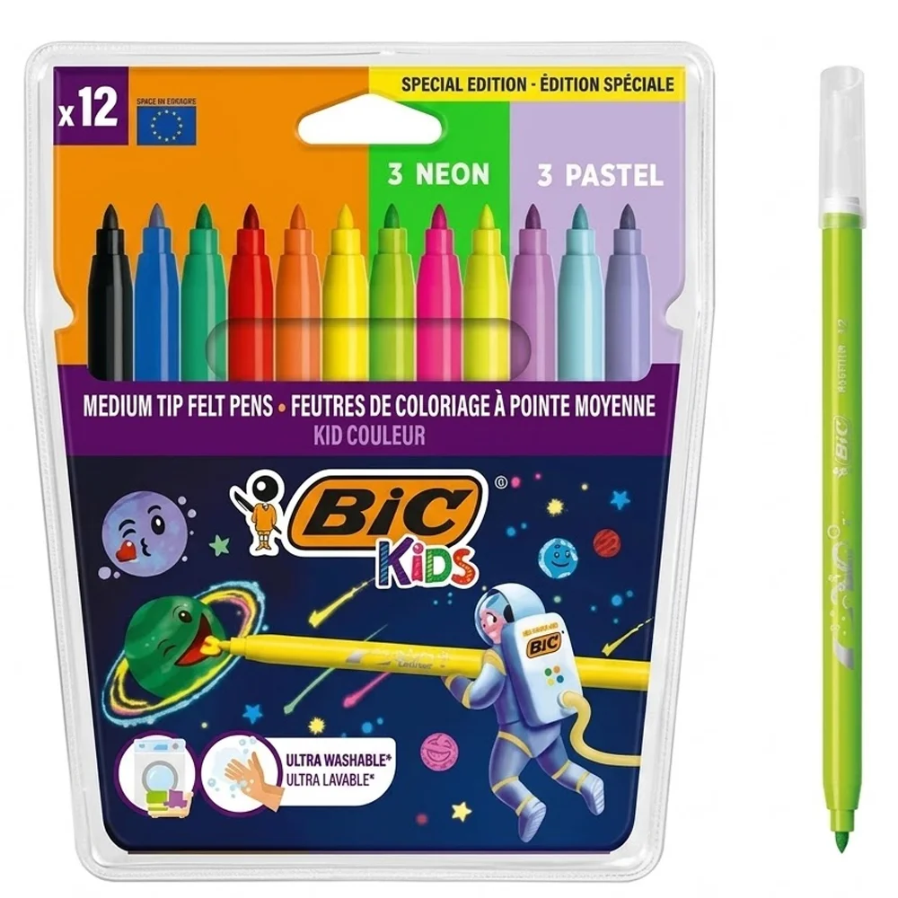 Bic Cosma Keçeli Kalem 12 Renk