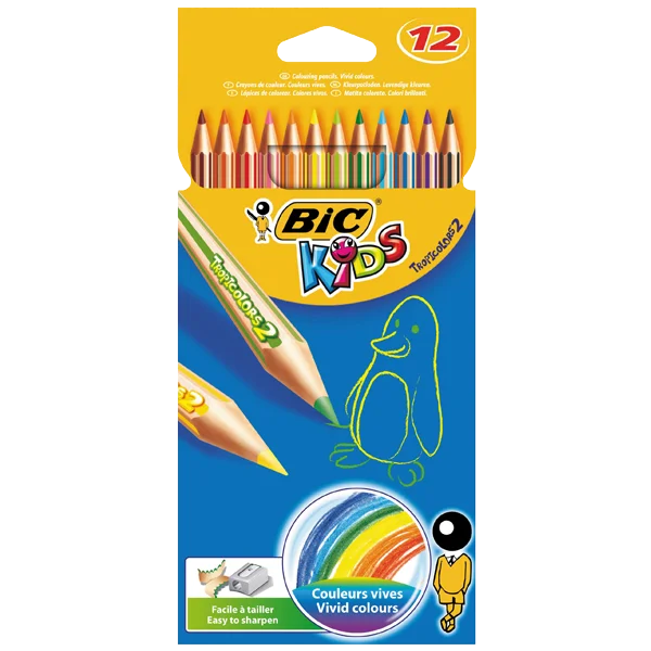 Bic Kuru Boya TropicolorS2 Tam Boy 12 Lİ 832566