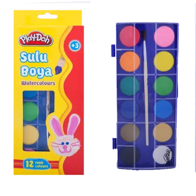 Play-Doh Sulu Boya 28 MM Büyük Boy 12 Renk PLAY-SU003