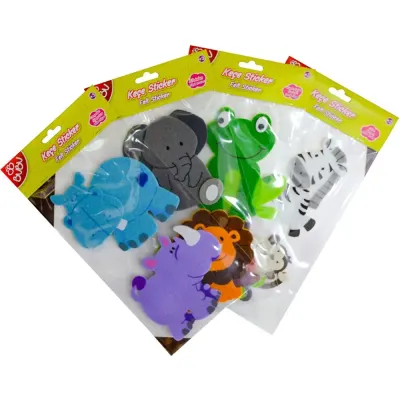 Bu-Bu Sticker 3D Keçe Hayvanlar 24 Lü BUBU-STS011