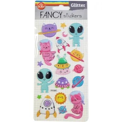 Bu-Bu Damla Stickers Glıtter Uzay 9x20 BUBU-PUS-6604