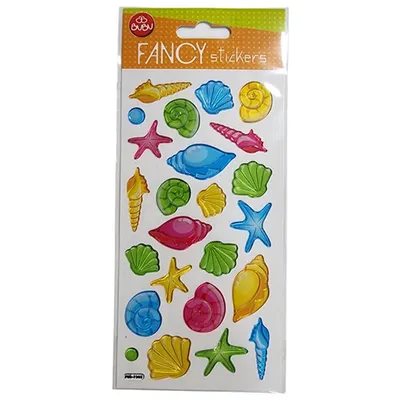 Bu-Bu Stickers Damla Funcy Deniz Kabukluları 9X20