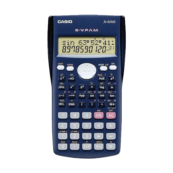 Casio Hesap Makinesi Bilimsel 2 Satır Ekran 240 Fonksiyon FX-82MS 2.Versiyon